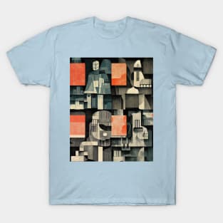 Cubism in Shades of Grey T-Shirt